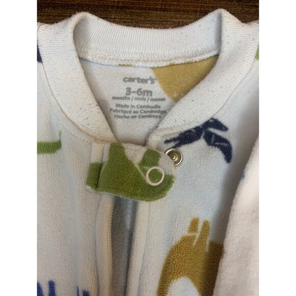 CARTER’S Boy’s Sleep Sacks - One Dotted and One Dinosaur / Size: 3-6 Months - Picture 3 of 8